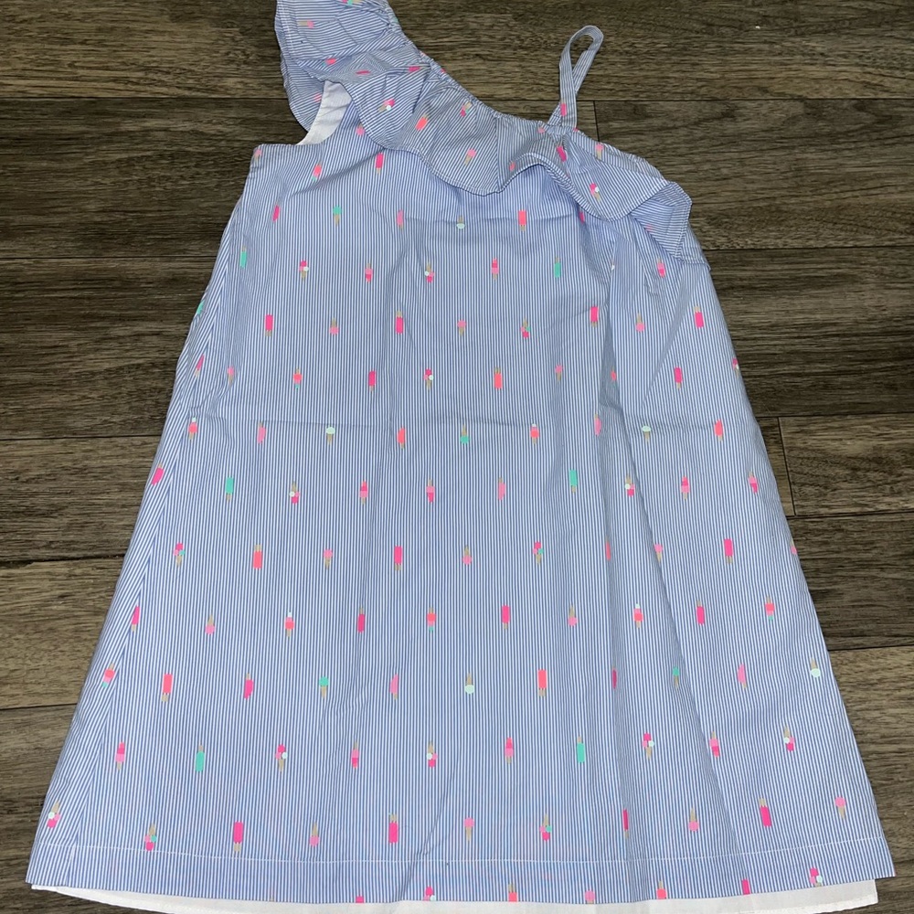 Kate Spade Blue Striped Dress with Popsicles Girls Size 12
